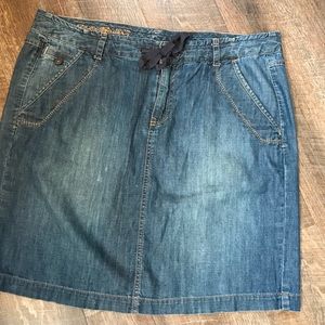 EUC SOFT 100%cotton Eddie Bauer drawstring skirt